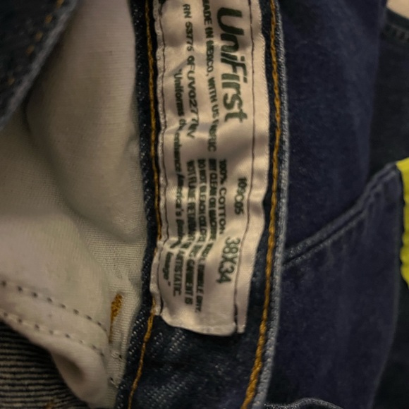 Used Unifirst Men’s Uniform Work Jeans 38x34 - Picture 6 of 6